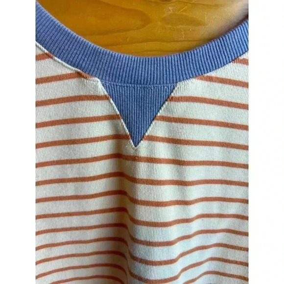 Wishlist Striped Crewneck Velour Sweatshirt Women's Size M/L - Picture 2 of 7